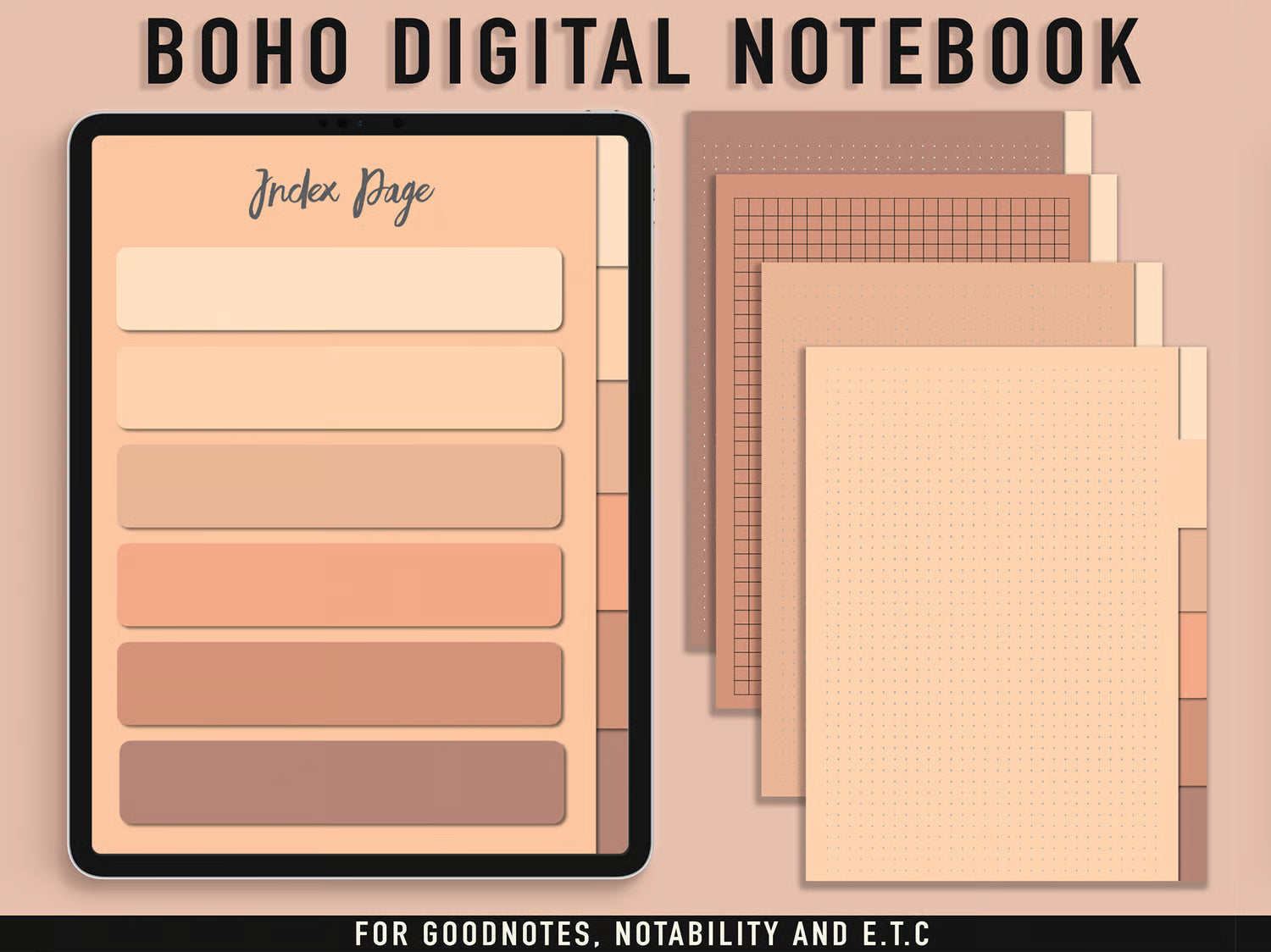 Boho Digital Notebook