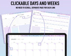 Undated Digital Planner - Purple